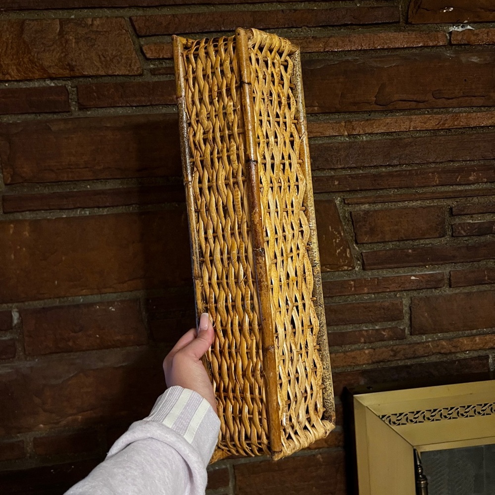 Woven Rectangular Basket - Picture 5 of 5
